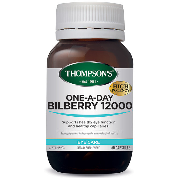 Thompson's Bilberry 12000 60s 汤普森 越橘护眼胶囊